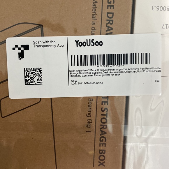 White Desk Drawer 2 pack - Self Adhesive Pencil Tray - Accessory Organiz… - Picture 5 of 7